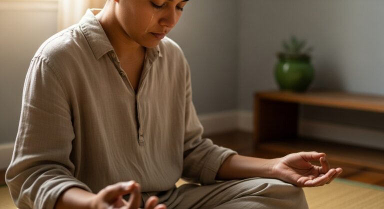 البكاء أثناء التأمل